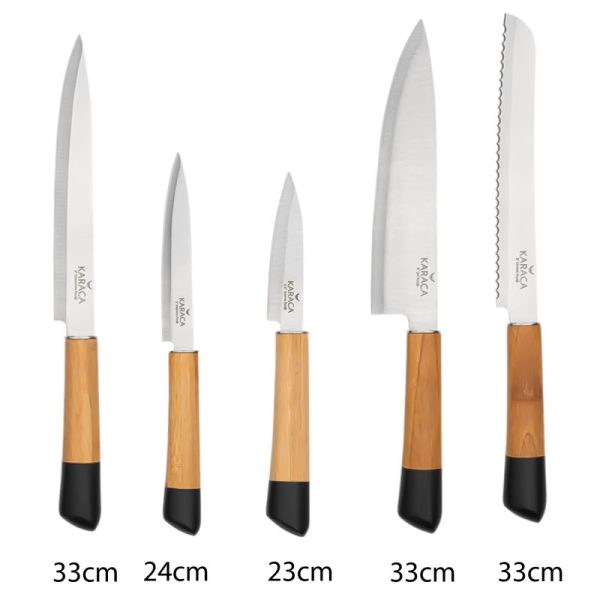 سرویس چاقو آشپزخانه 6 پارچه کاراجا مدل Maple